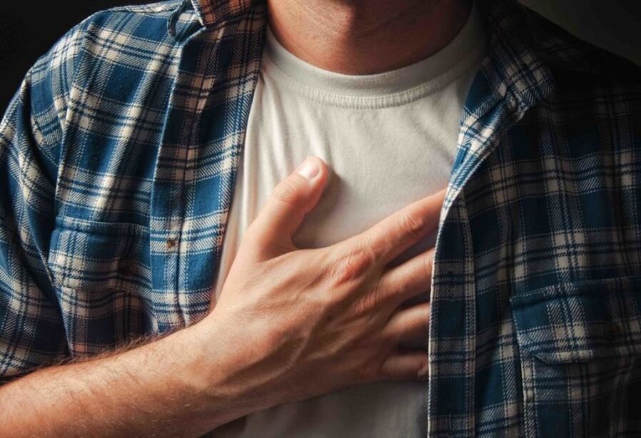 chest pain due to osteochondrosis