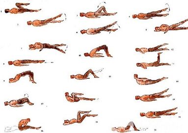 Physical exercises for lumbar osteochondria